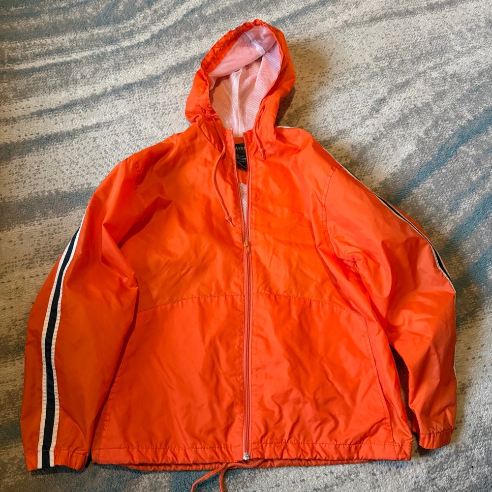 Men's size S Lavon Orange Windbreaker Jacket